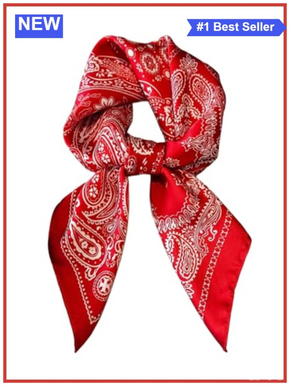 Silk Satin Hair Scarf Lightweight Vintage Square Neck Scarves Gift